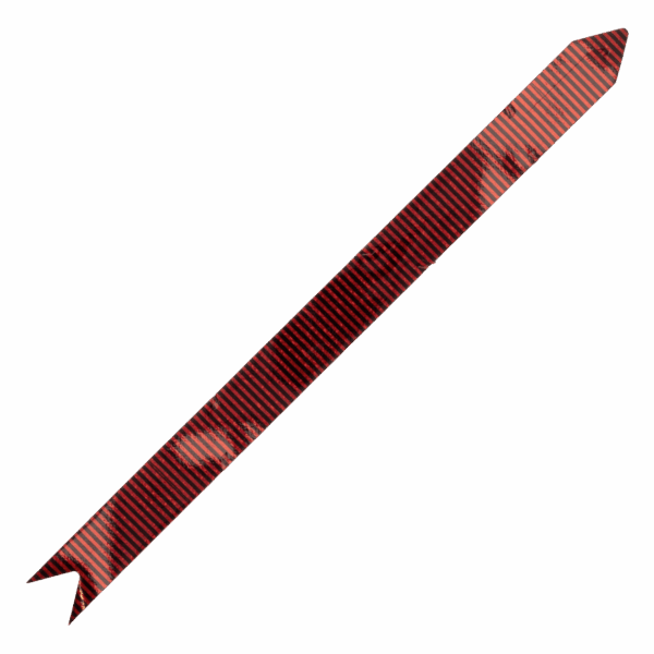 Lazo Mágico Para Regalos Rojo Impreso Paralelos Negro SPLENDOR 42 Cm X 19 Mm - Imagen 2