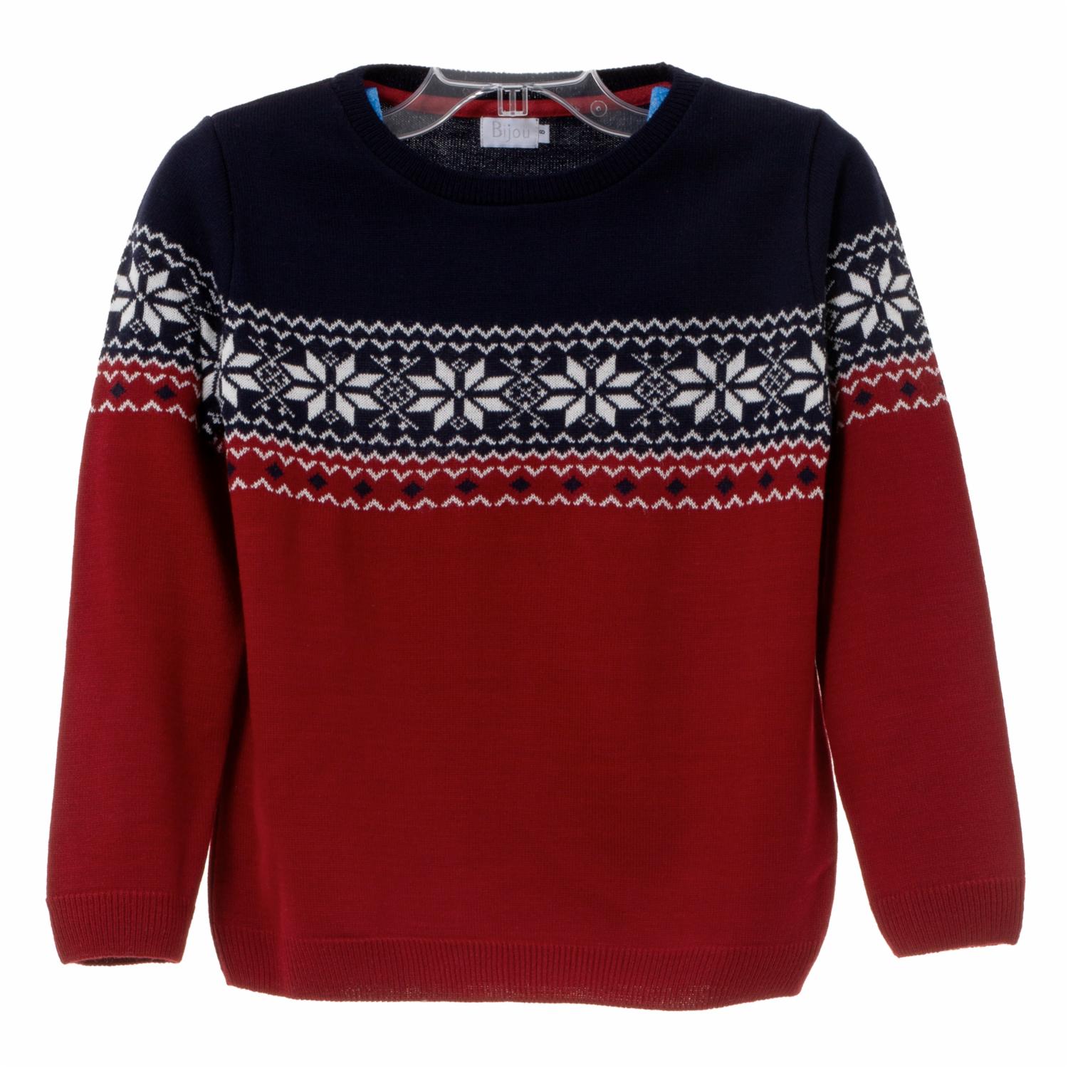 Sweaters Navidad Con Diseño De Copos De Nieve Mangas Largas Cuello Redondo TREND & STYLE - Imagen 3