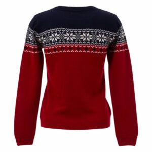 Sweaters Navidad Con Diseño De Copos De Nieve Mangas Largas Cuello Redondo TREND & STYLE
