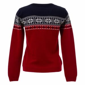 Sweaters Navidad Con Diseño De Copos De Nieve Mangas Largas Cuello Redondo TREND & STYLE