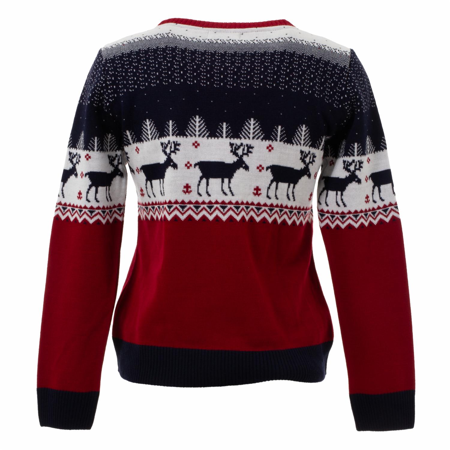 Sweaters Navidad Con Diseño De Reno Mangas Largas Cuello Redondo TREND & STYLE - Imagen 5