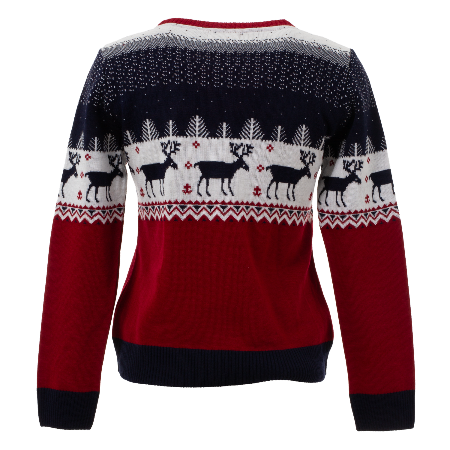 Sweaters Navidad Con Diseño De Reno Mangas Largas Cuello Redondo TREND & STYLE - Imagen 6