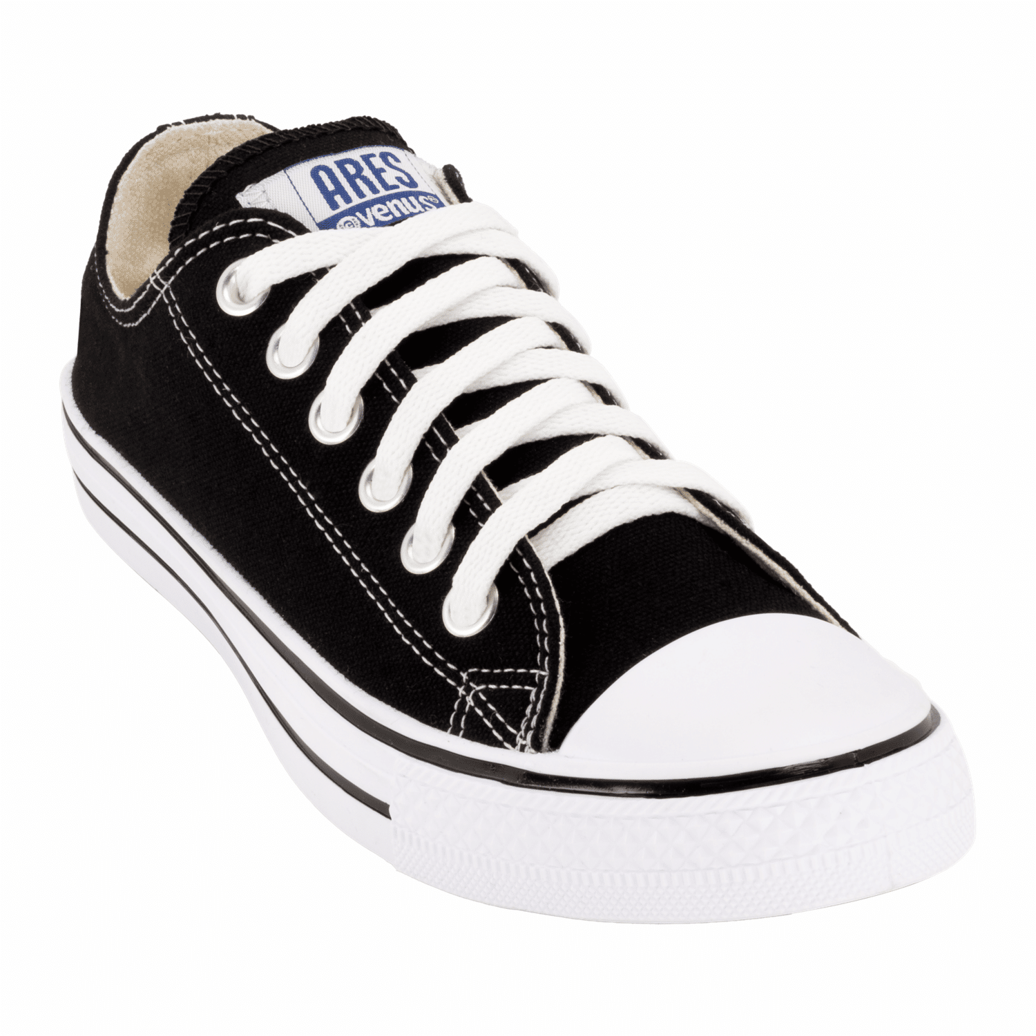 Zapato De Lona Ares Tobillo Medio Negro Y Blanco VENUS - Imagen 2