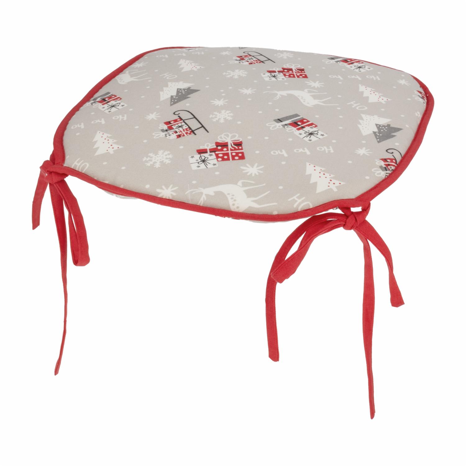 Cojín Navideño De Silla Diseño Gifdad CASA LINDA 42X42 Cm - Imagen 3