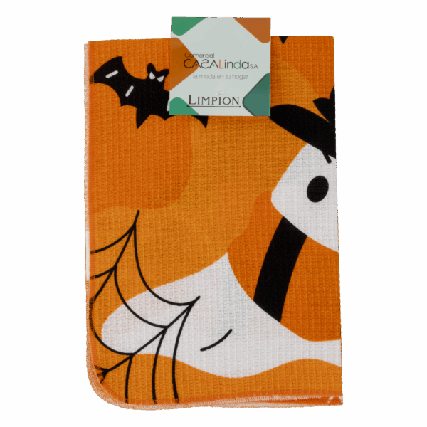 Limpión Diseño Murciélago Halloween CASA LINDA 60X40 Cm - Imagen 2
