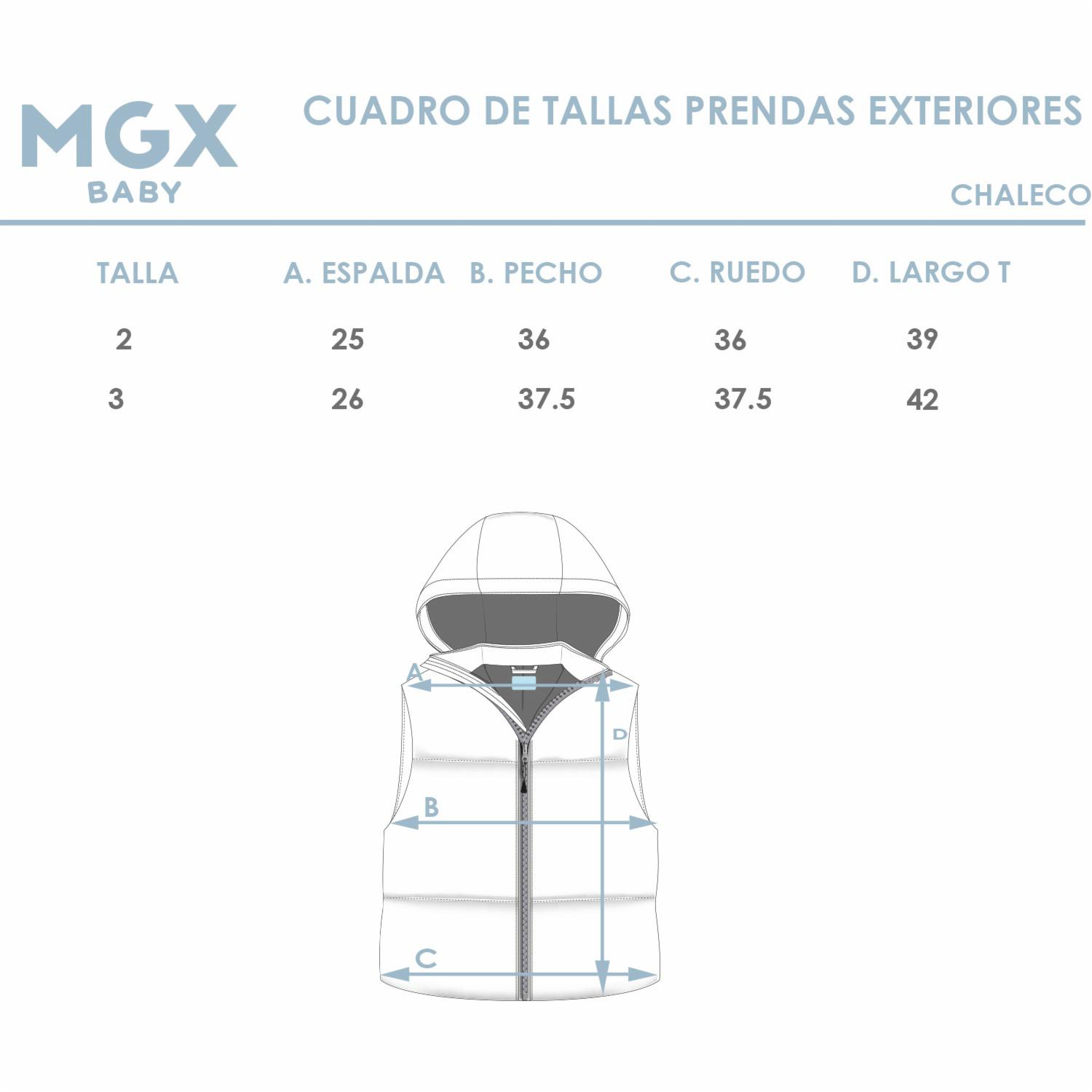 Chaleco Nylon Acolchado MGX BASIC Talla 2 - Imagen 3