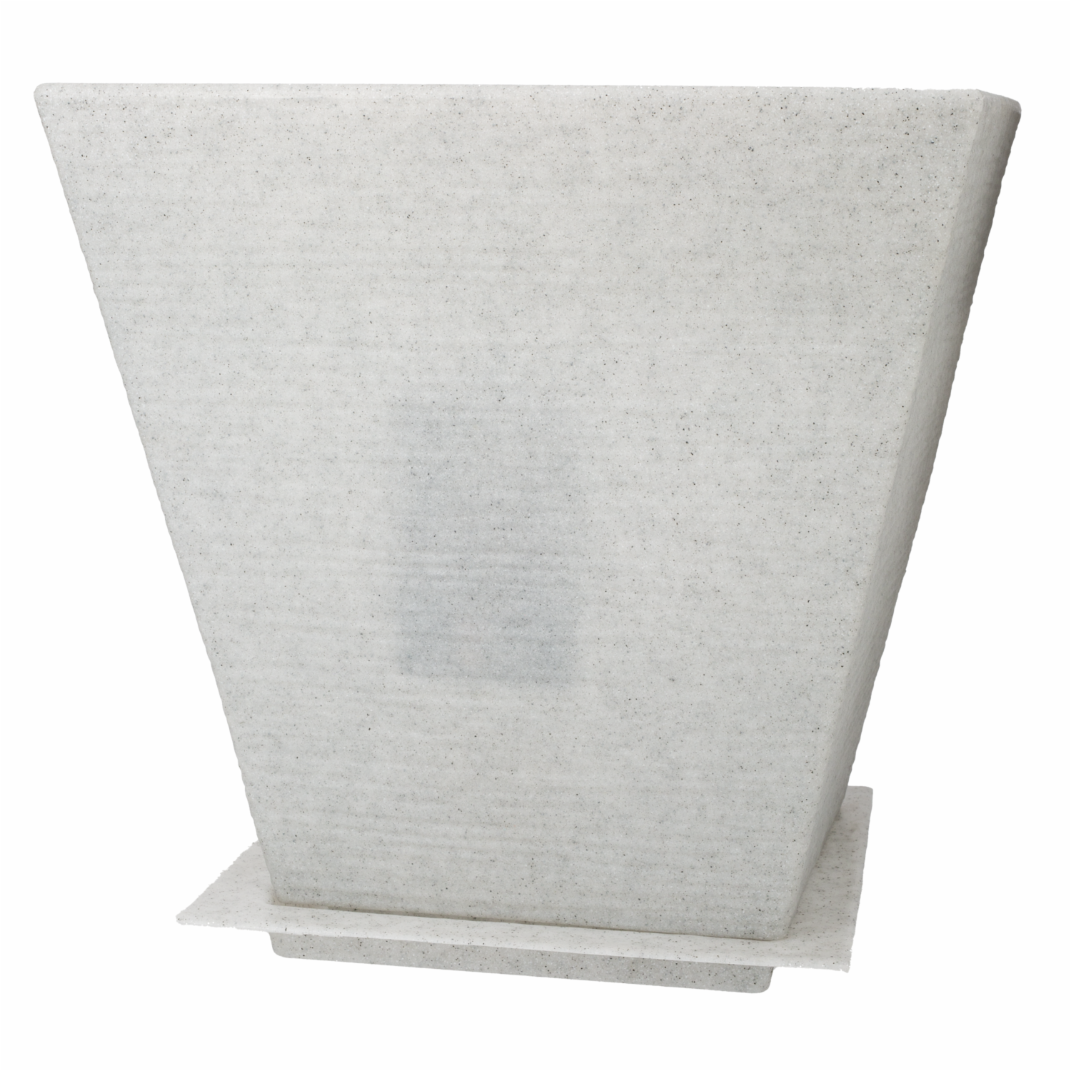 Macetero Deco Stone Caliza Cuadrado Bajo Gris CASA PICA 17 Litros - Imagen 2