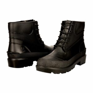 Botín De Caucho Color Negro Con Cordón VENUS Talla 41