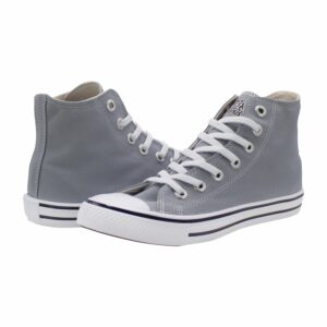 Zapato De Lona Ares Tobillo Alto Gris Y Blanco VENUS