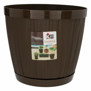 Macetero Con Base Madeira Red Click Café CASA PICA 6.5 Litros