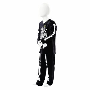 Pijama 2 Piezas Pantalón Y Camiseta Estampada Calavera Reflectiva Manga Larga Cuello Redondo HALLOWEEN