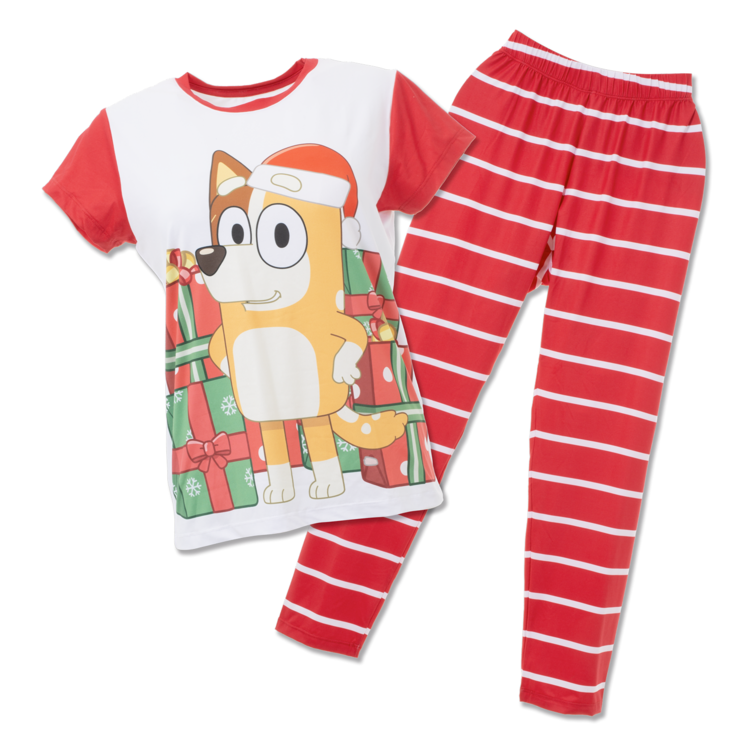 Pijama Navidad 2 Piezas Camiseta Manga Corta Estampada Bluy Y Pantalón BLUEY - Imagen 2