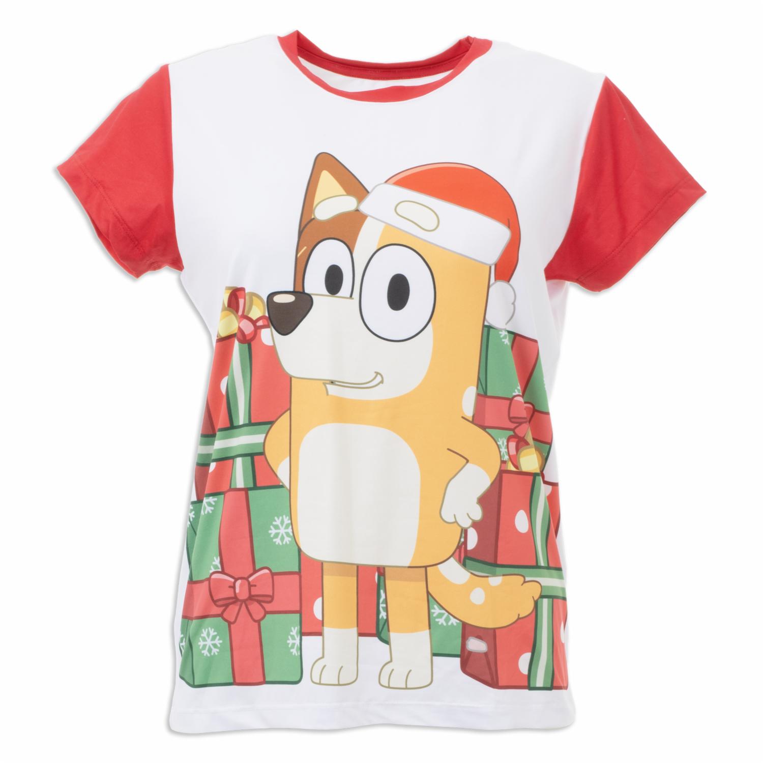 Pijama Navidad 2 Piezas Camiseta Manga Corta Estampada Bluy Y Pantalón BLUEY - Imagen 3