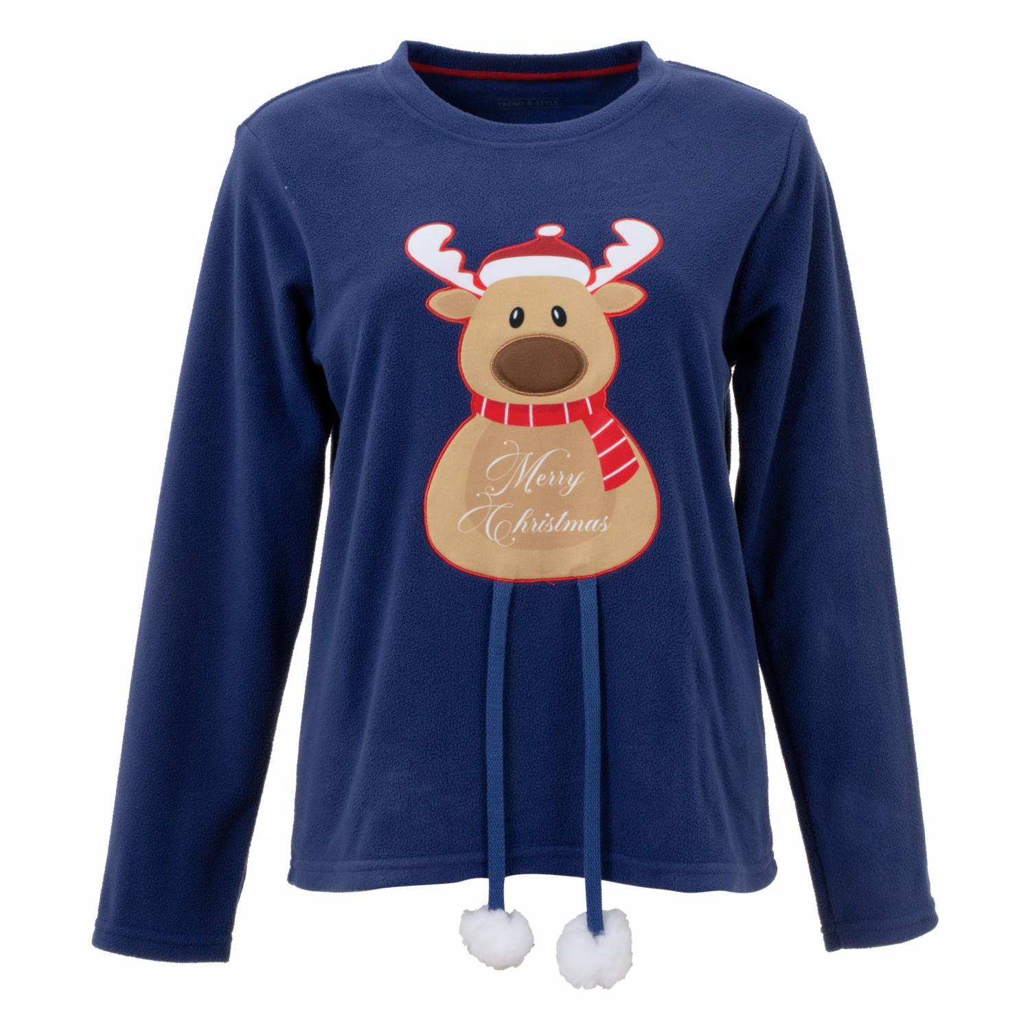 Pijama Polar Navidad 2 Piezas Camiseta Manga Larga Estampada Bluy Y Pantalón TREND & STYLE - Imagen 3