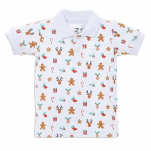Camiseta Tipo Polo Estampados Miniprints Mangas Cortas MGX KIDS