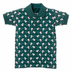 Camiseta Navidad Tipo Polo Estampados Miniprints Mangas Cortas MGX KIDS