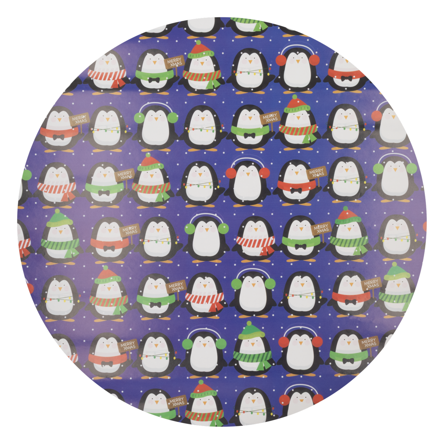 Papel De Regalo Navideño Penguin Party OIMI 50 X 70 Cm X 2 Uds - Imagen 2