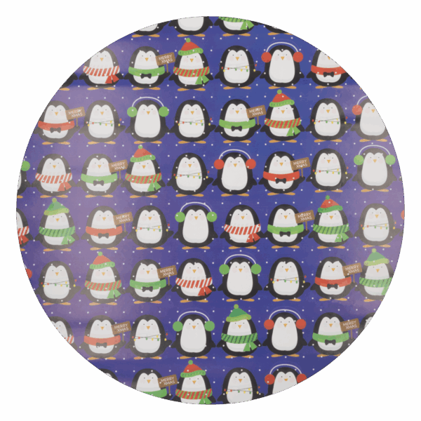 Papel De Regalo Navideño Penguin Party OIMI 50 X 70 Cm X 2 Uds - Imagen 4