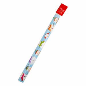 Papel Para Regalo Navideño Diseño Muñecos De Nieve 50 X 70 Cm OIMI 2 Pliegos