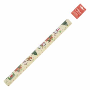 Papel De Regalo Navideño Tren De Navidad OIMI 50 X 70 Cm X 2 Uds