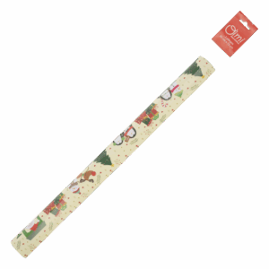 Papel De Regalo Navideño Tren De Navidad OIMI 50 X 70 Cm X 2 Uds