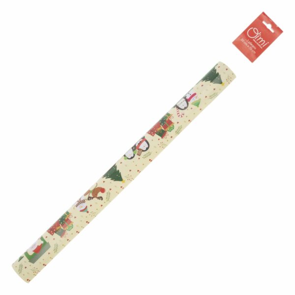Papel De Regalo Navideño Tren De Navidad OIMI 50 X 70 Cm X 2 Uds