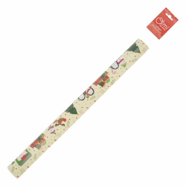 Papel De Regalo Navideño Tren De Navidad OIMI 50 X 70 Cm X 2 Uds - Imagen 2