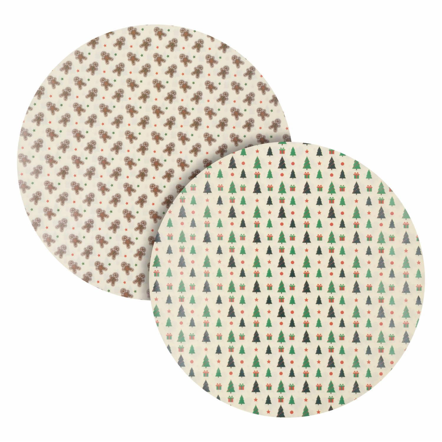 Papel De Regalo Navideño Doble Lado Beige IGUALNOIGUAL 43,5 X 63,5 X 2 Uds - Imagen 3