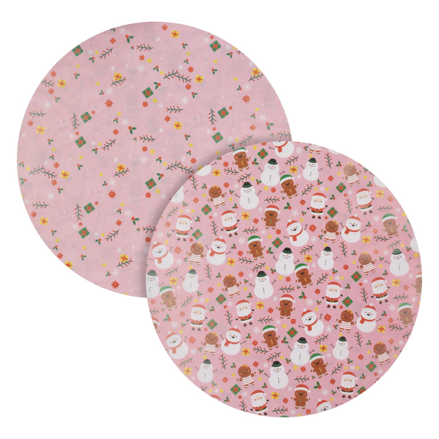 Papel De Regalo Navideño Doble Lado Rosado IGUALNOIGUAL 43,5 X 63,5 X 2 Uds - Imagen 4