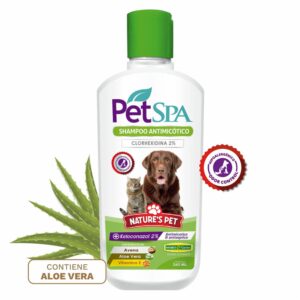Shampoo Para Mascota Antimicótico 2% Pet Spa NATURE'S PET 260 ML