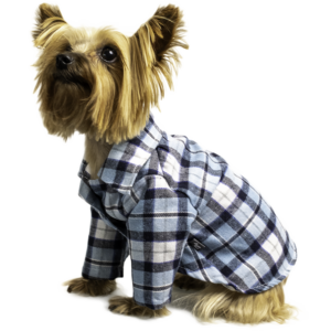 Camisa Para Mascota Leñadora Macho Azul NENUU Talla Extra Extra Grande