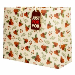 Funda De Regalo Navideña Merry Red RECOPAPEL Mediano