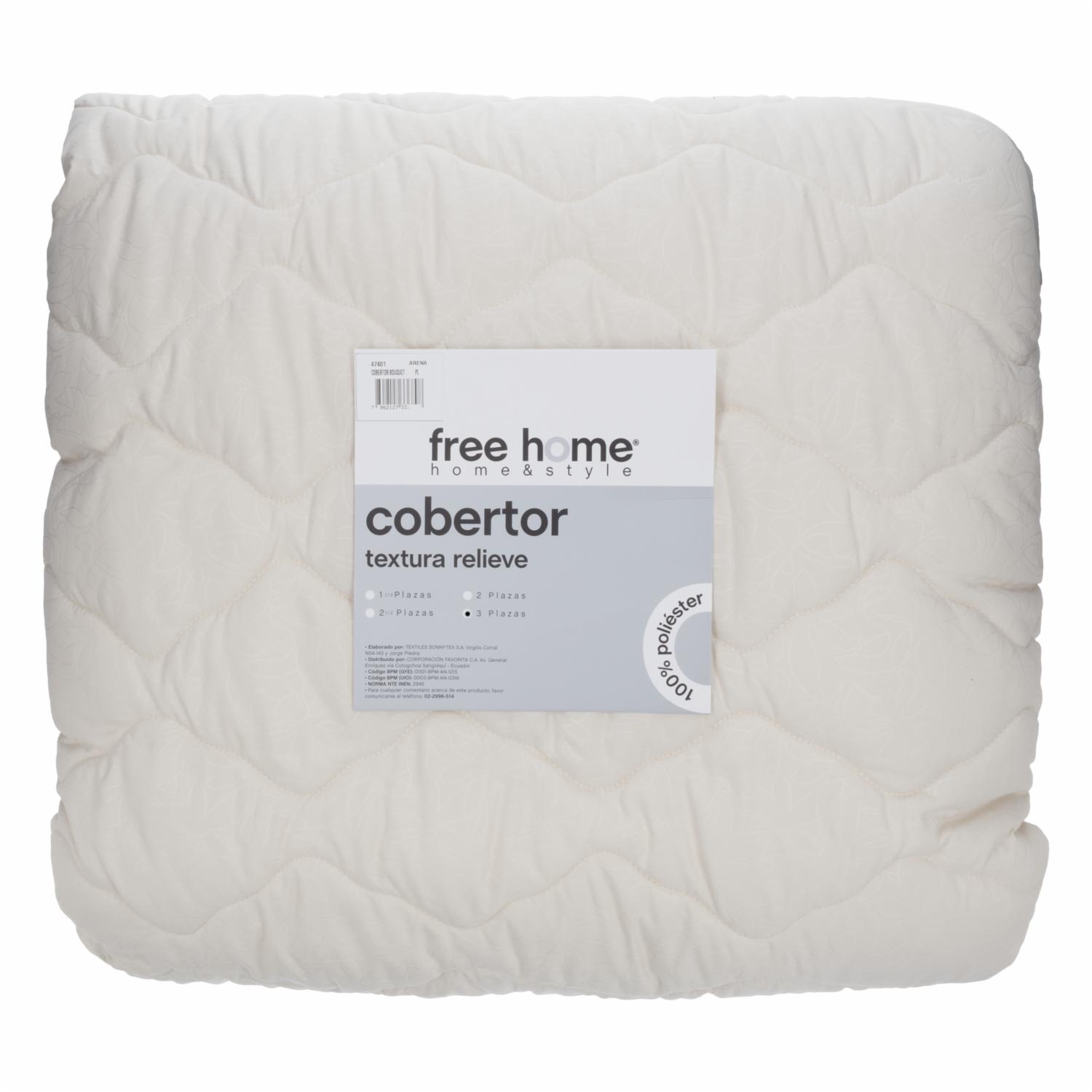 Cobertor Textura Relieve Bouquet Arena FREE HOME - Imagen 3