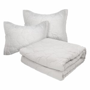 Cobertor Textura Relieve Bouquet Gris FREE HOME