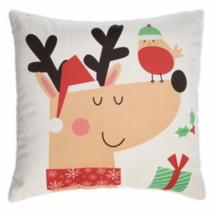 Cojín Navideño Merry&Bright Reno KIKEMAR