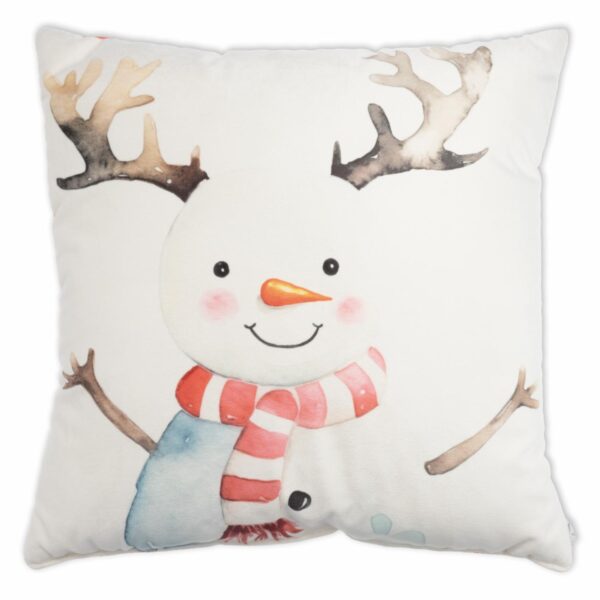 Cojín Navideño Vintage Snowman KIKEMAR