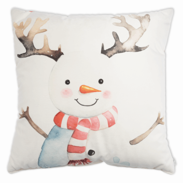 Cojín Navideño Vintage Snowman KIKEMAR - Imagen 2