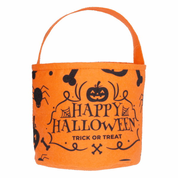 Balde Halloween Negro Para Caramelos KIKEMAR 1 Pieza - Imagen 2