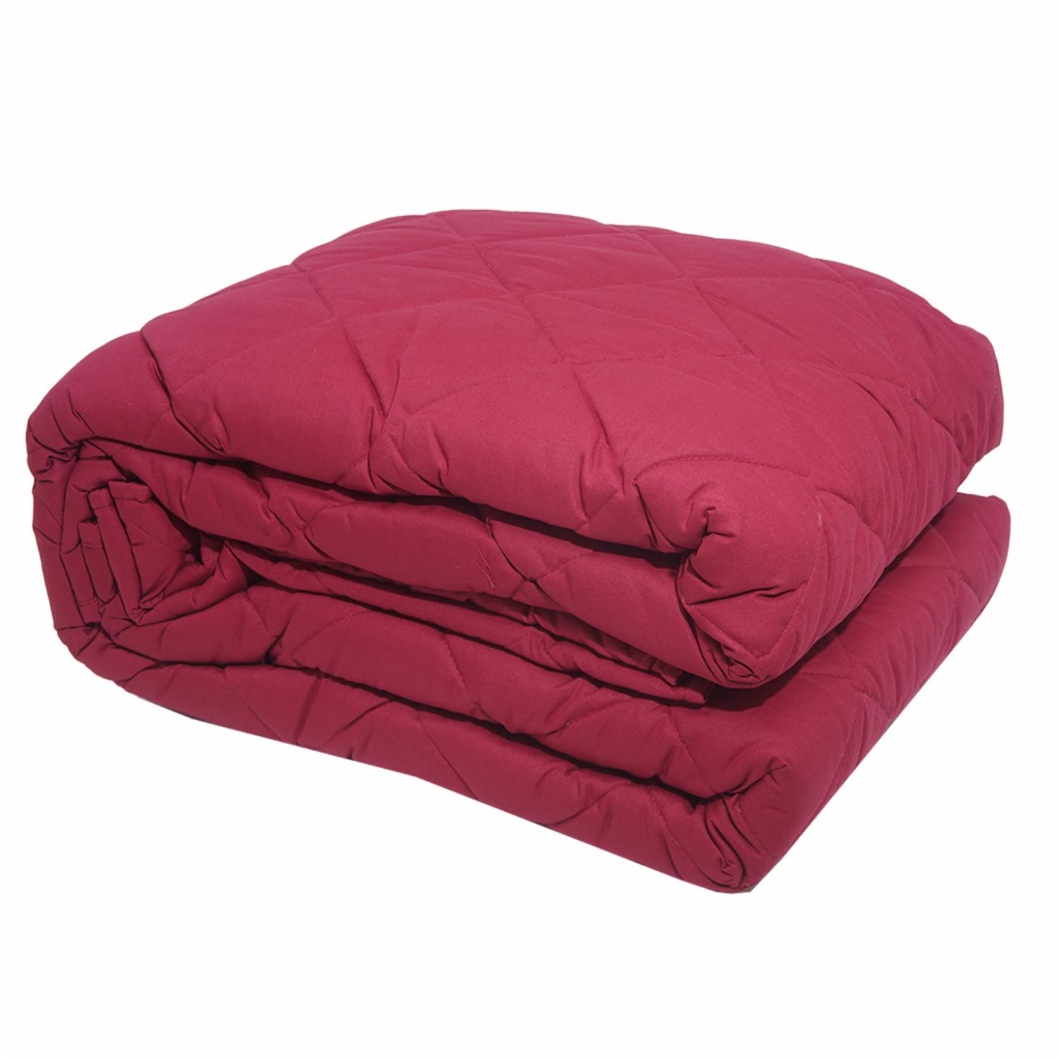Cobertor Polialgodón Vino ZIBA HOME 2 Plazas Y 1/2 - Imagen 2
