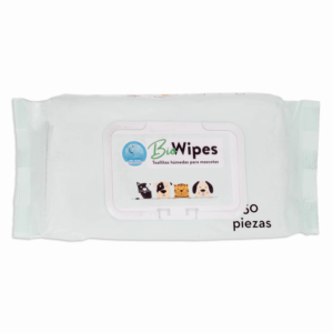 Toallas Húmedas Para Mascotas Fragancia Fresa 16x20 Cm BIOWIPES 50 Piezas