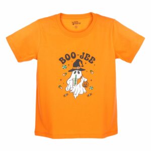Camiseta Halloween Fantasma Boo Jee Manga Corta Cuello Redondo CACAO COUNTRY