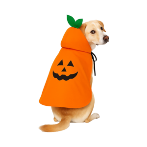 Capa Para Mascota Diseño Calabaza Halloween NENUU Talla Mediana
