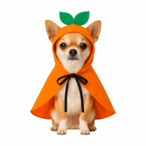 Capa Para Mascota Diseño Calabaza Halloween NENUU Talla Grande