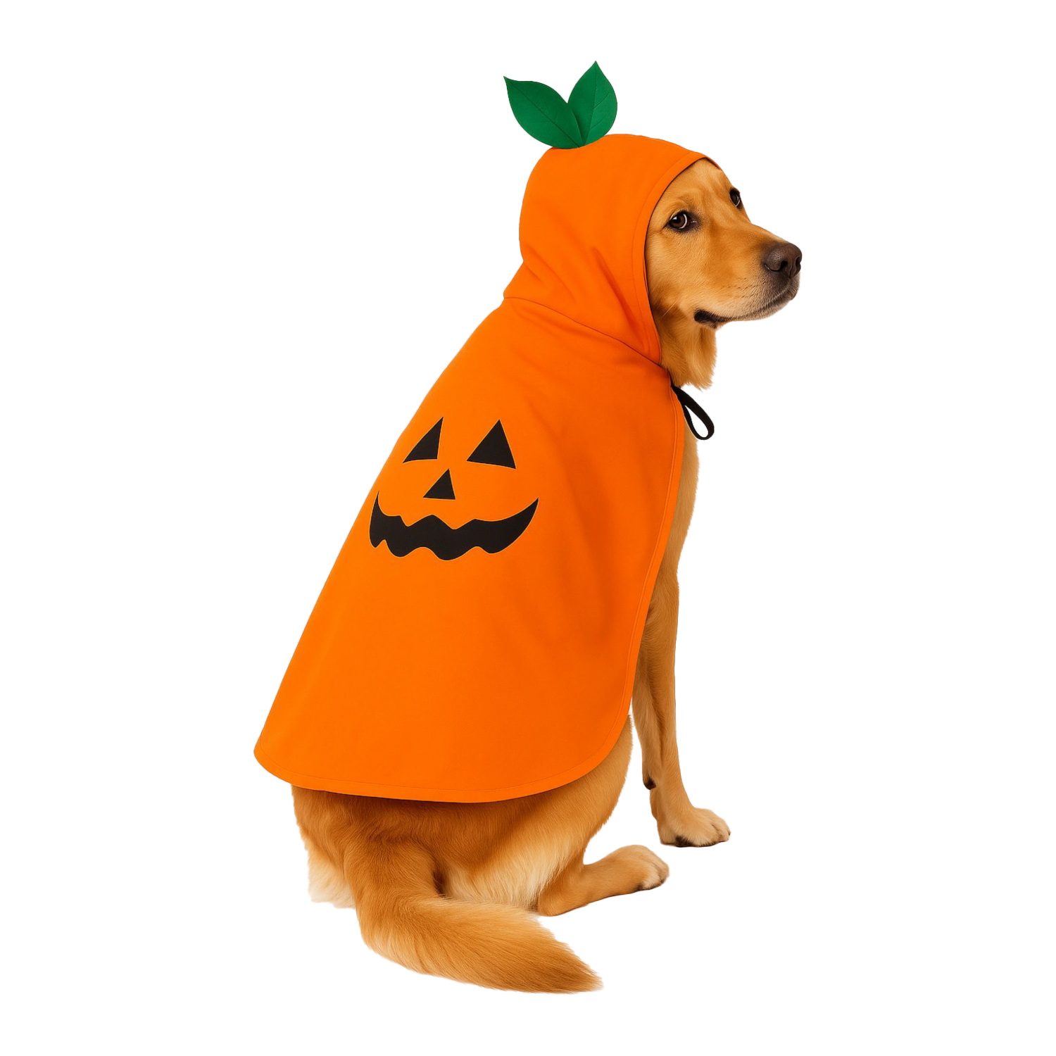 Capa Para Mascota Diseño Calabaza Halloween NENUU Talla Grande - Imagen 2