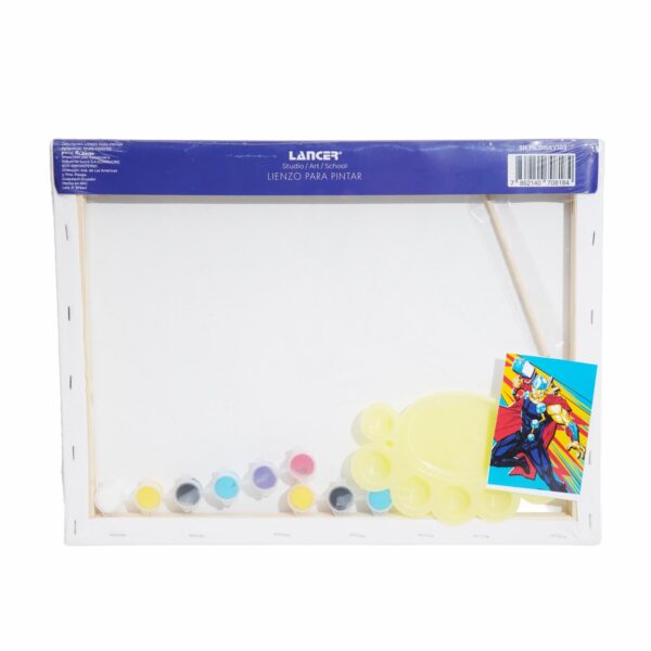 Set Lienzo Pintura Con Pincel Y Paleta Avengers DISNEY 40X30 Cm - Imagen 2