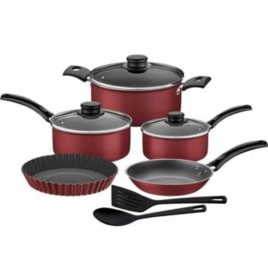 Batería De Cocina Rojo TRAMONTINA 7 Piezas