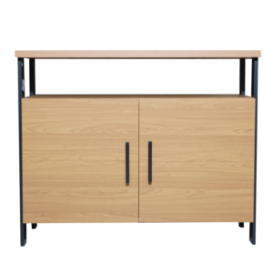 Buffet Modelo F32 Jpf 2 Puertas Color Freijo Y Negro DALLA COSTA