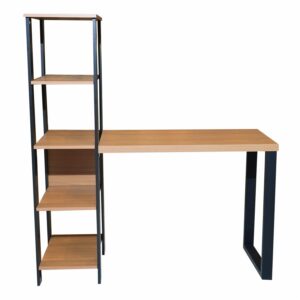 Mesa De Oficina Modelo F29 Jpf Color Freijo Y Negro DALLA COSTA