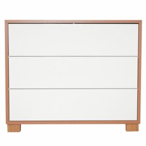 Cómoda 3 Cajones Modelo Tw54 Jw Color  Freijo Blanquecino DALLA COSTA