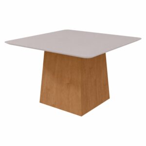 Mesa De Comedor Con vidrio Nevada 8 Puestos LOPAS MDF Y MDP
